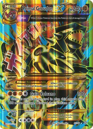 Primal Groudon EX (97/98) (Jumbo Card) [XY: Ancient Origins] | Good Games North