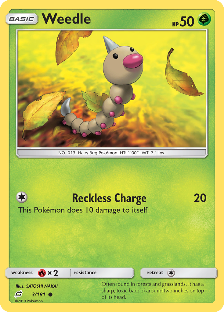 Weedle (3/181) [Sun & Moon: Team Up] | Good Games North