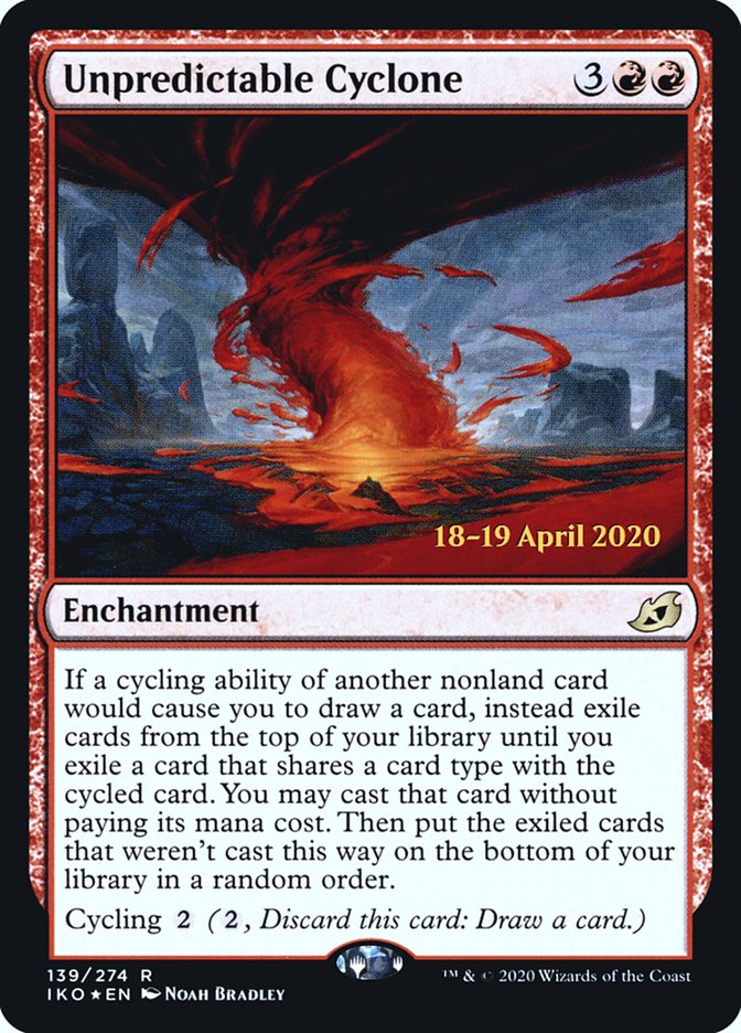 Unpredictable Cyclone  [Ikoria: Lair of Behemoths Prerelease Promos] | Good Games North