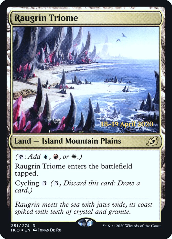Raugrin Triome  [Ikoria: Lair of Behemoths Prerelease Promos] | Good Games North
