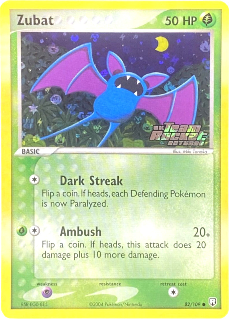 Zubat (82/109) (Stamped) [EX: Team Rocket Returns] | Good Games North