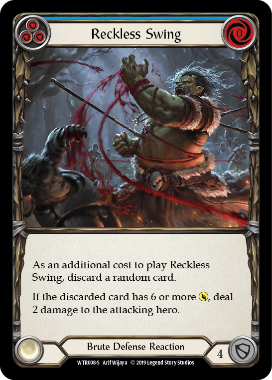 Reckless Swing [WTR008-S] Alpha Print Normal | Good Games North
