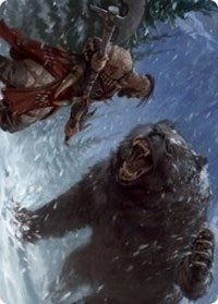 Blizzard Brawl Art Card [Kaldheim: Art Series] | Good Games North