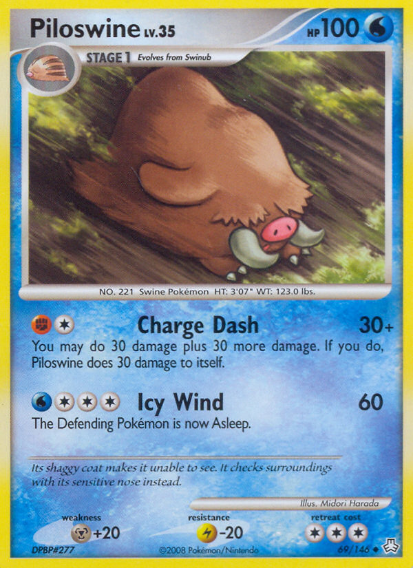 Piloswine (69/146) [Diamond & Pearl: Legends Awakened] | Good Games North