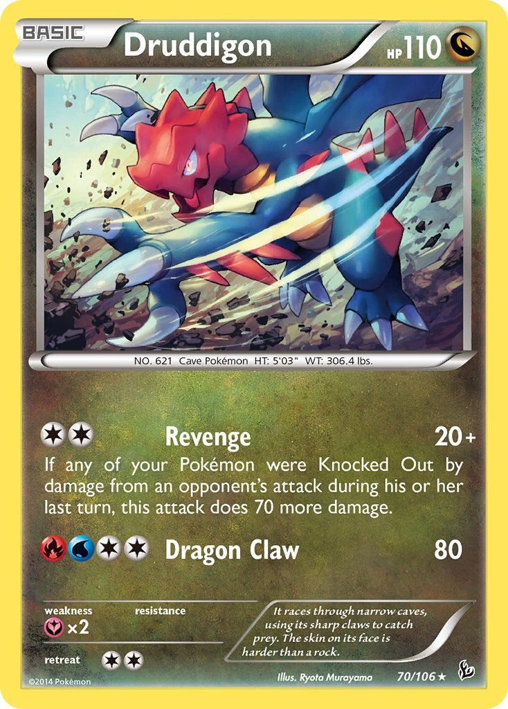 Druddigon (70/106) (Theme Deck Exclusive) [XY: Flashfire] | Good Games North