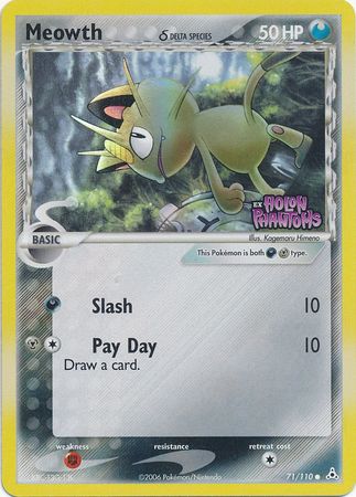 Meowth (71/110) (Delta Species) (Stamped) [EX: Holon Phantoms] | Good Games North