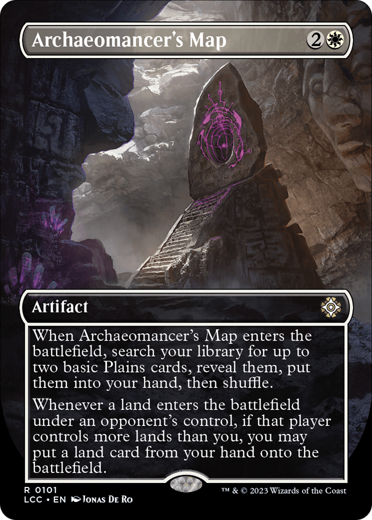 Archaeomancer's Map (Borderless) [The Lost Caverns of Ixalan Commander] | Good Games North