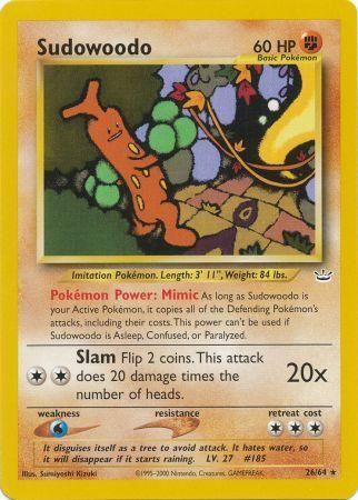 Sudowoodo (26/64) [Neo Revelation Unlimited] | Good Games North