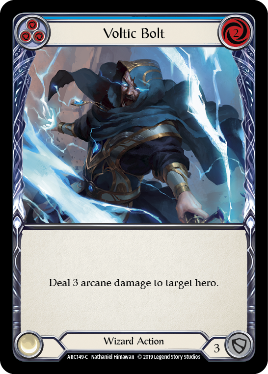 Voltic Bolt (Blue) [ARC149-C] 1st Edition Rainbow Foil | Good Games North