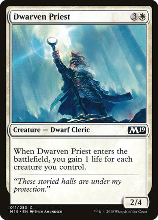Dwarven Priest [Core Set 2019] | Good Games North