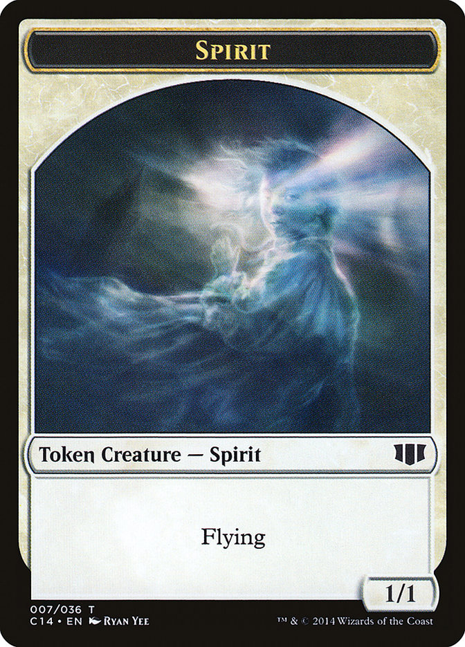 Soldier // Spirit Double-sided Token [Commander 2014 Tokens] | Good Games North