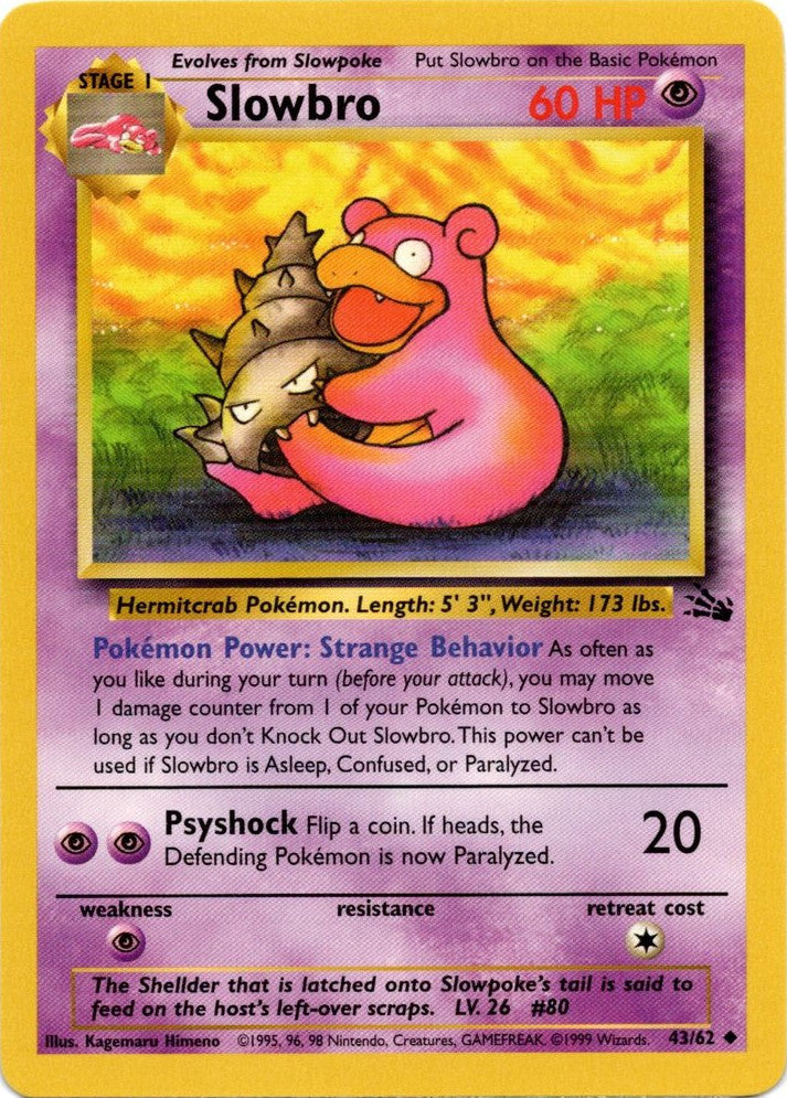 Slowbro (43/62) [Fossil Unlimited] | Good Games North