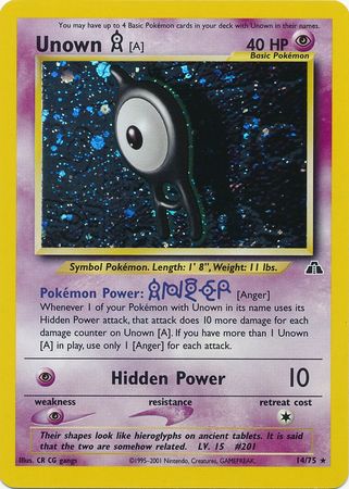 Unown [A] (14/75) [Neo Discovery Unlimited] | Good Games North