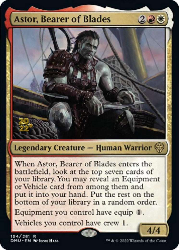 Astor, Bearer of Blades [Dominaria United Prerelease Promos] | Good Games North
