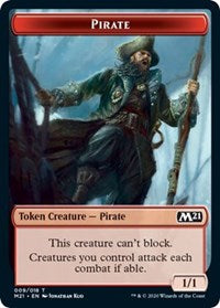 Pirate // Weird Double-sided Token [Core Set 2021 Tokens] | Good Games North