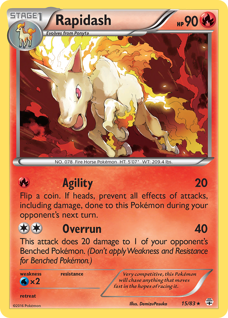Rapidash (15/83) [XY: Generations] | Good Games North
