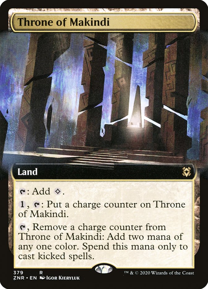 Throne of Makindi (Extended Art) [Zendikar Rising] | Good Games North