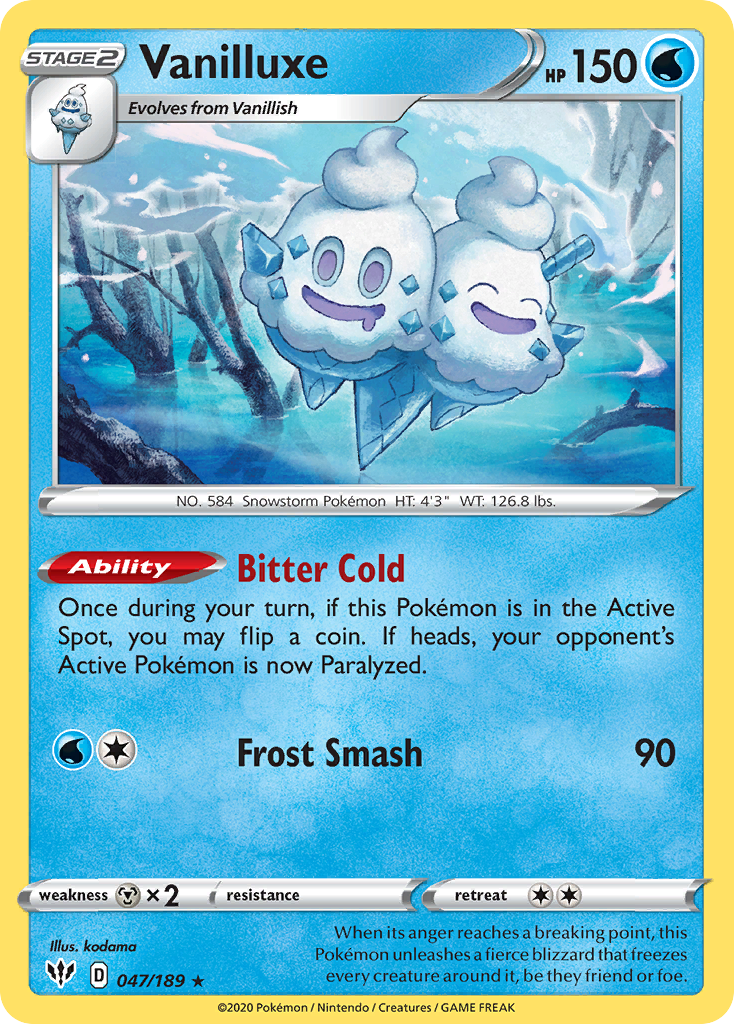 Vanilluxe (047/189) [Sword & Shield: Darkness Ablaze] | Good Games North