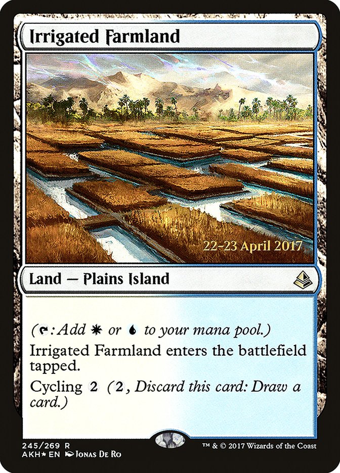 Irrigated Farmland  [Amonkhet Prerelease Promos] | Good Games North