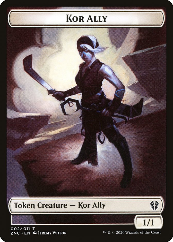 Bird // Kor Ally Double-sided Token [Zendikar Rising Commander Tokens] | Good Games North