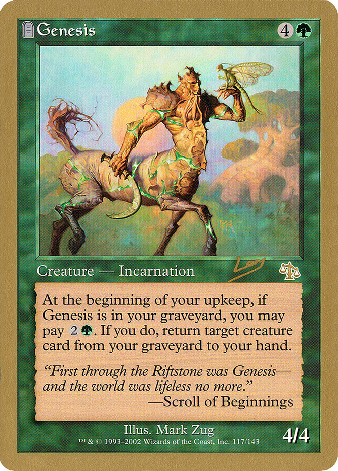 Genesis (Raphael Levy) [World Championship Decks 2002] | Good Games North