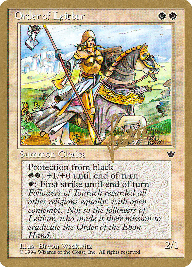 Order of Leitbur (Female) (Bertrand Lestree) [Pro Tour Collector Set] | Good Games North