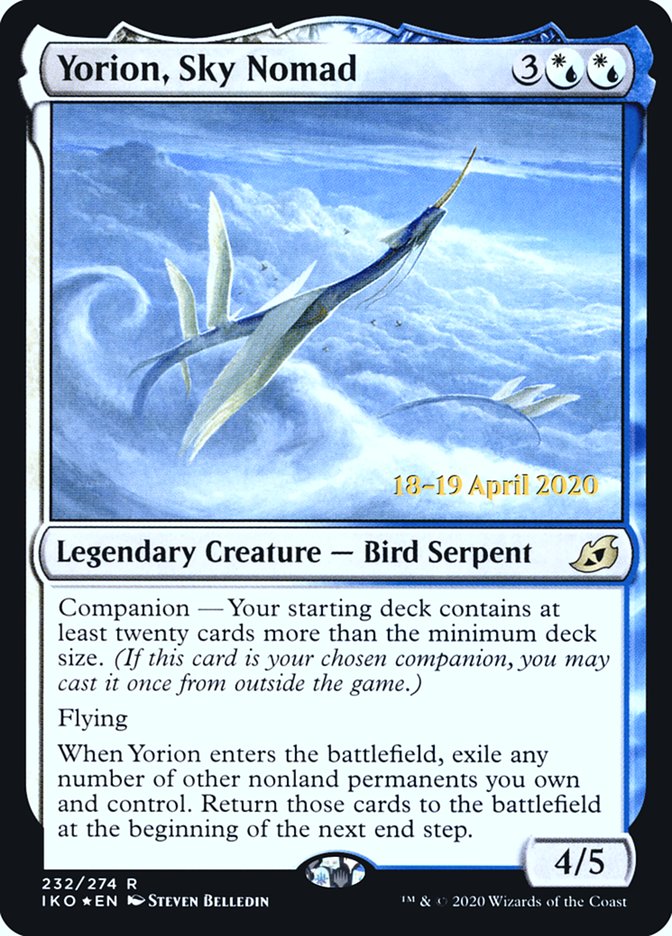 Yorion, Sky Nomad  [Ikoria: Lair of Behemoths Prerelease Promos] | Good Games North
