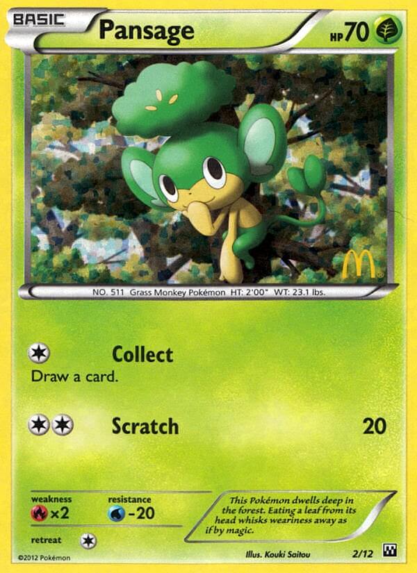 Pansage (2/12) [McDonald's Promos: 2012 Collection] | Good Games North
