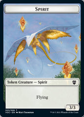 Spirit (003) // Thopter Double-sided Token [Innistrad: Crimson Vow Commander Tokens] | Good Games North