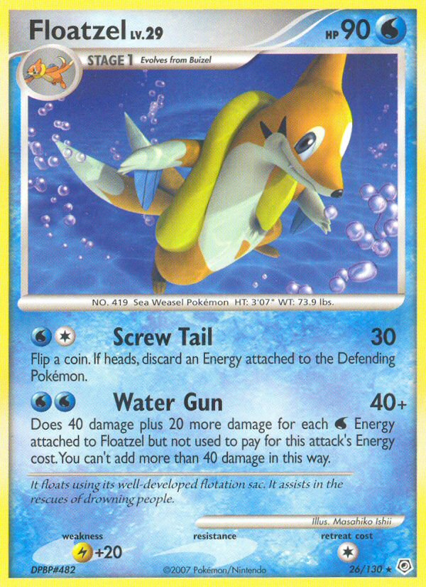 Floatzel (26/130) [Diamond & Pearl: Base Set] | Good Games North