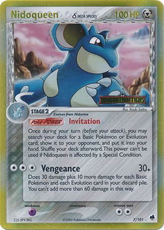 Nidoqueen (7/101) (Delta Species) (Stamped) [EX: Dragon Frontiers] | Good Games North