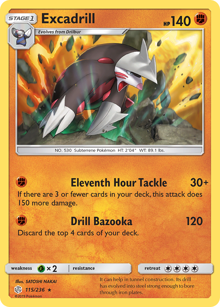 Excadrill (115/236) [Sun & Moon: Cosmic Eclipse] | Good Games North