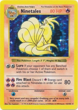Ninetales (12/102) [Base Set Shadowless Unlimited] | Good Games North