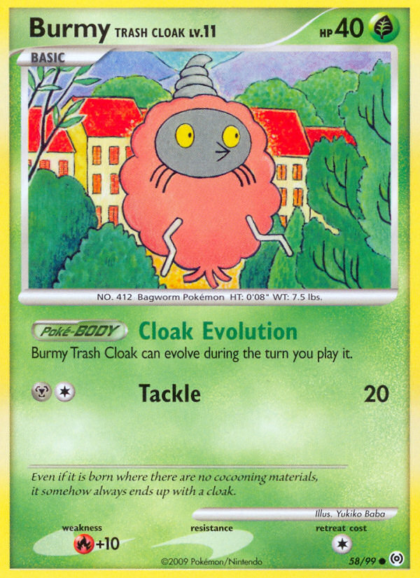 Burmy Trash Cloak (58/99) [Platinum: Arceus] | Good Games North