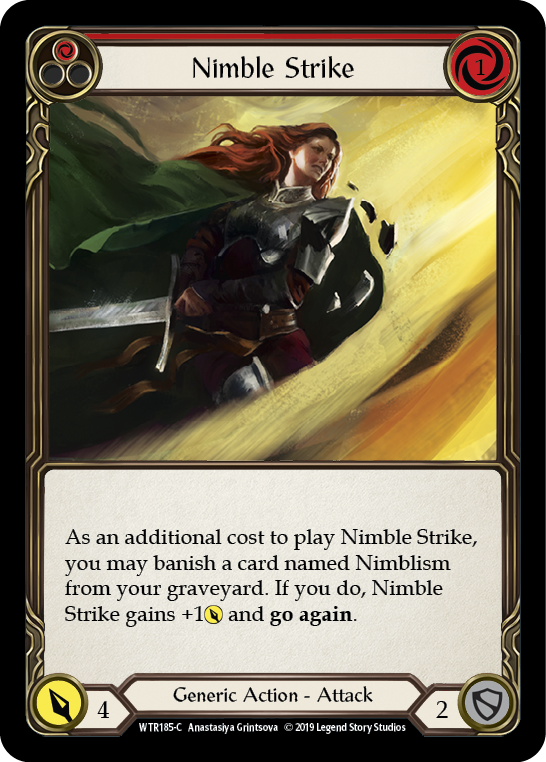 Nimble Strike (Red) [WTR185-C] Alpha Print Normal | Good Games North