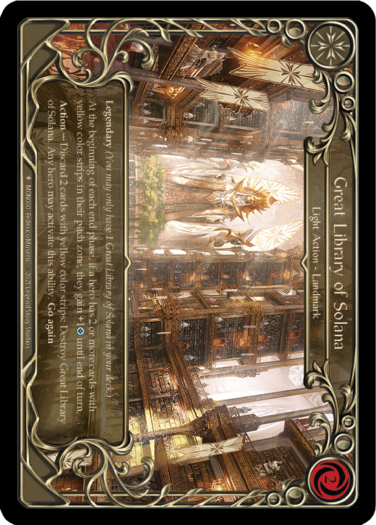 Great Library of Solana [MON000-CF] 1st Edition Cold Foil | Good Games North