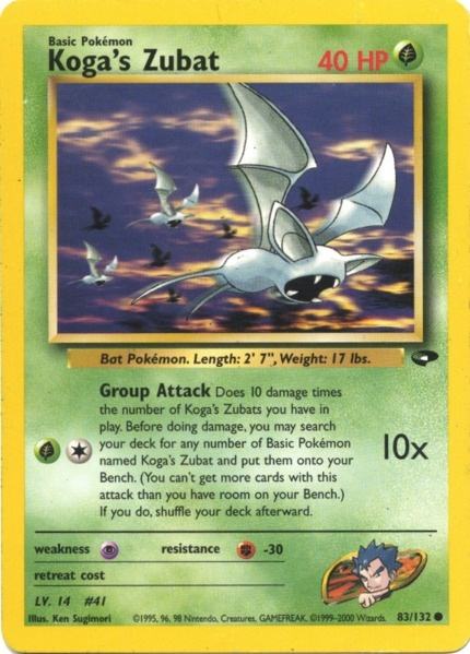 Koga's Zubat (83/132) [Gym Challenge Unlimited] | Good Games North