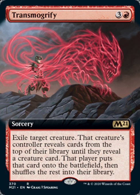 Transmogrify (Extended Art) [Core Set 2021] | Good Games North