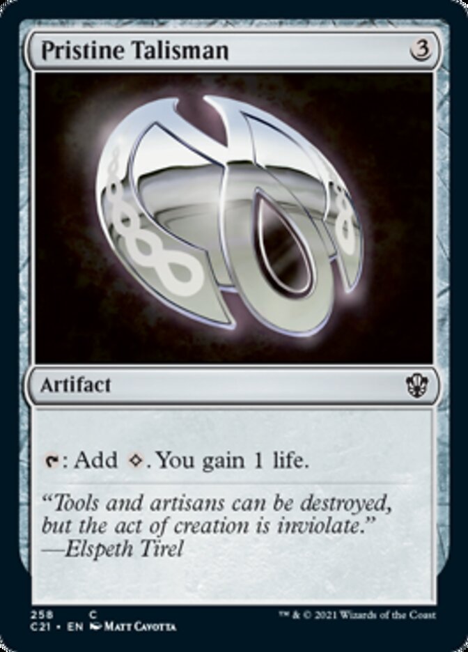 Pristine Talisman [Commander 2021] | Good Games North