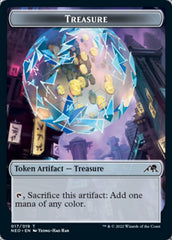 Smoke Blessing // Treasure Double-sided Token [Kamigawa: Neon Dynasty Commander Tokens] | Good Games North