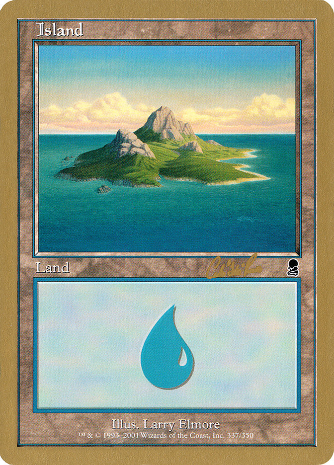 Island (cr337a) (Carlos Romao) [World Championship Decks 2002] | Good Games North