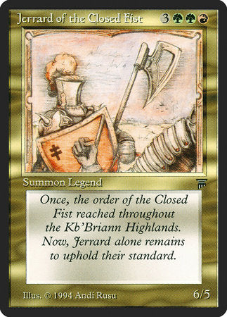 Jerrard of the Closed Fist [Legends] | Good Games North