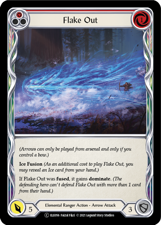 Flake Out (Red) [U-ELE056] Unlimited Rainbow Foil | Good Games North