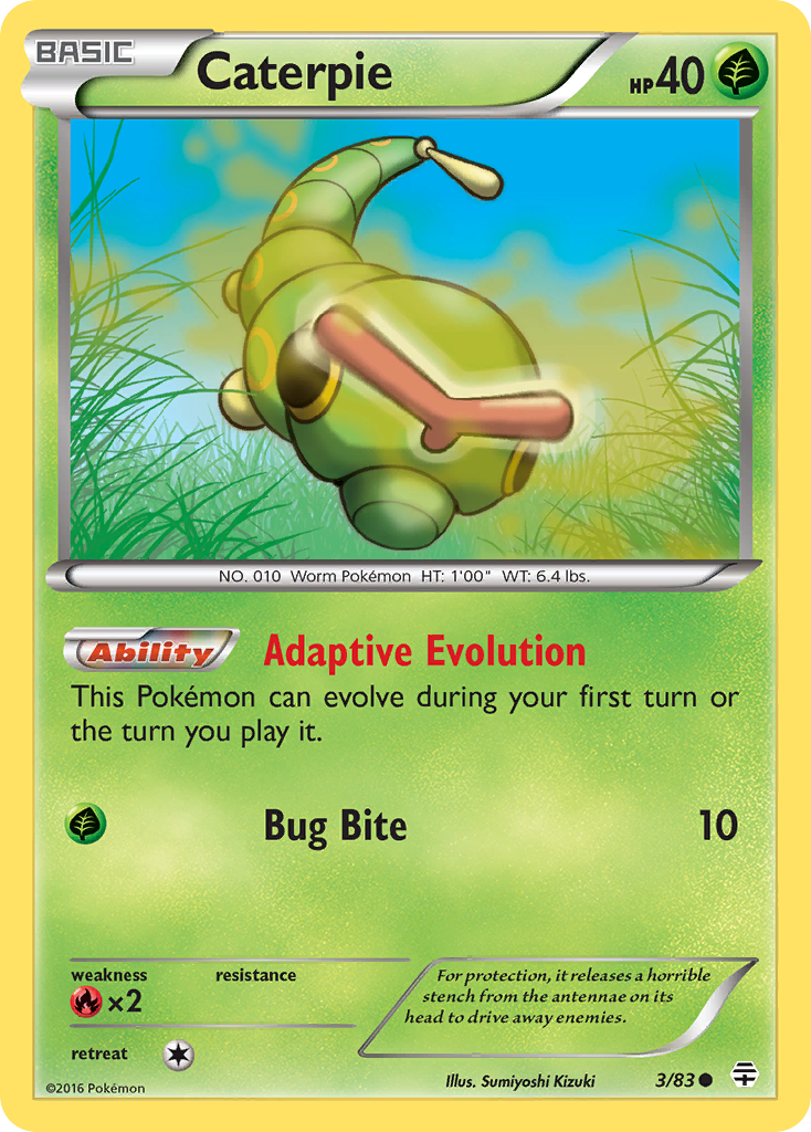 Caterpie (3/83) [XY: Generations] | Good Games North