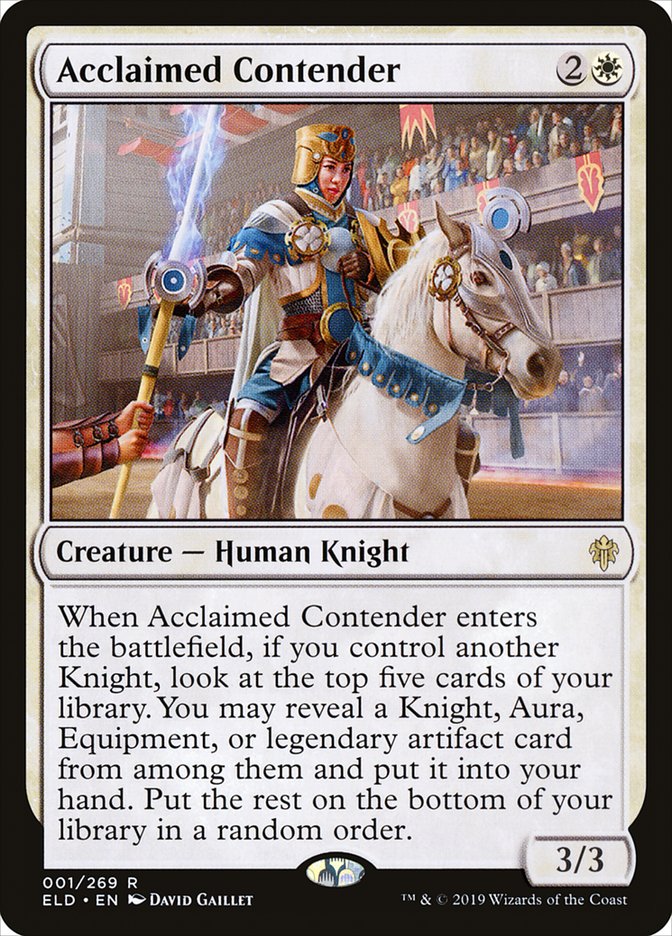 Acclaimed Contender [Throne of Eldraine] | Good Games North