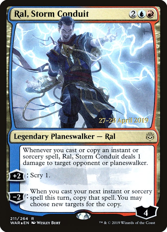 Ral, Storm Conduit  [War of the Spark Prerelease Promos] | Good Games North