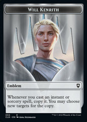 Will Kenrith Emblem // Copy Double-sided Token [Commander Legends: Battle for Baldur's Gate Tokens] | Good Games North