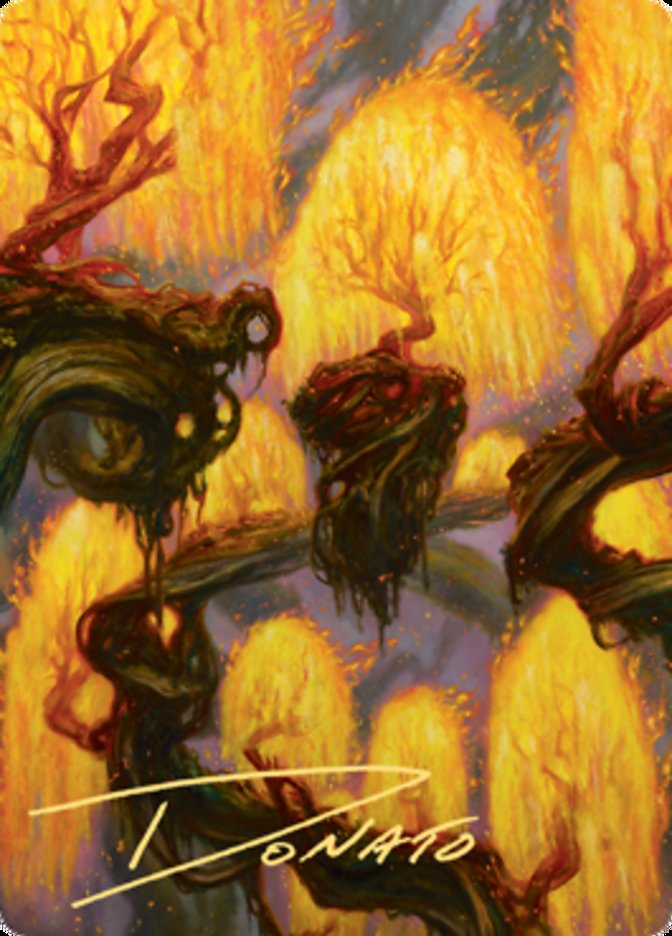 Grove of the Burnwillows Art Card (Gold-Stamped Signature) [Zendikar Rising Art Series] | Good Games North