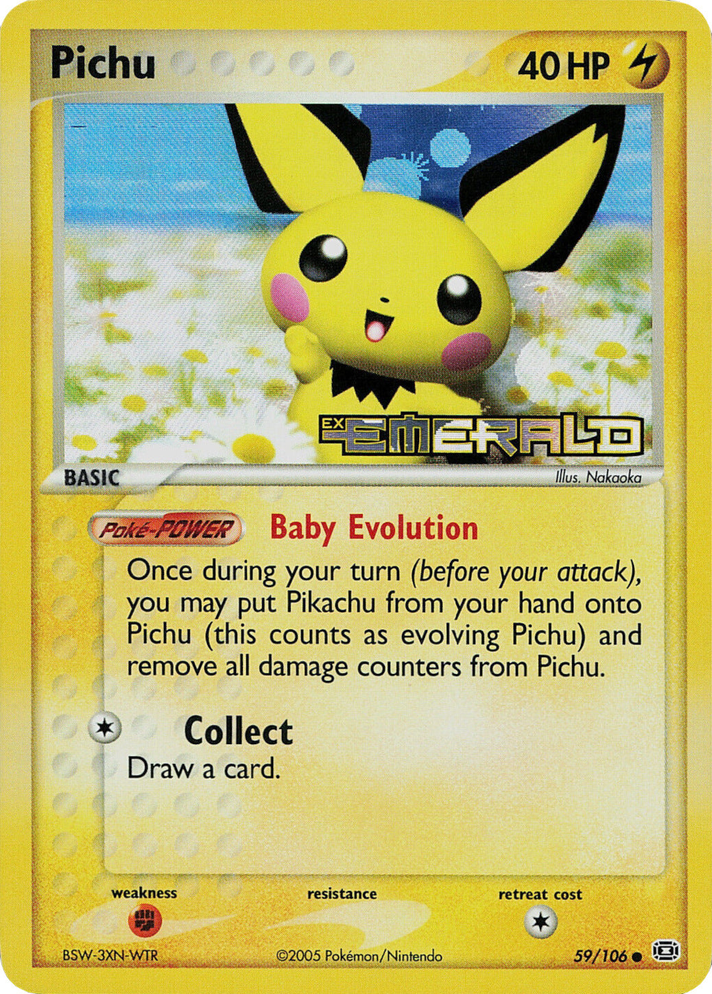 Pichu (59/106) (Stamped) [EX: Emerald] | Good Games North