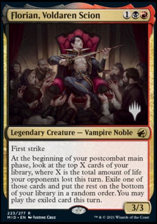 Florian, Voldaren Scion (Promo Pack) [Innistrad: Midnight Hunt Promos] | Good Games North